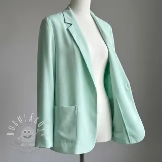 Viskóza s ľanom BUBBLY misty jade