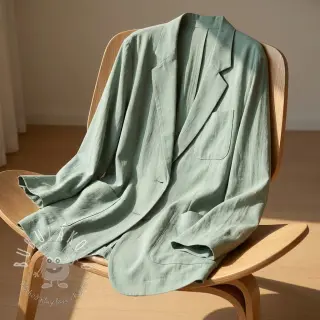 Viskóza s ľanom BUBBLY light mint