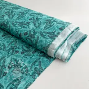 Viskóza RAYON POPLIN Paisley design C