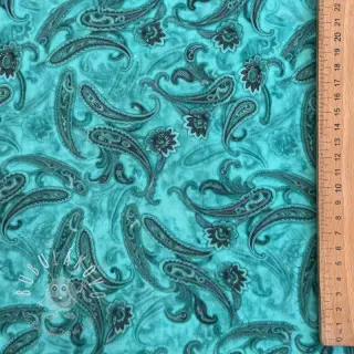 Viskóza RAYON POPLIN Paisley design C