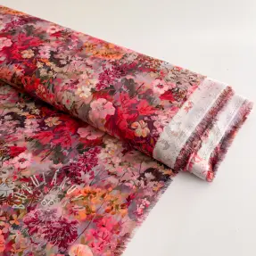 Viskóza RAYON POPLIN Blossoms design A