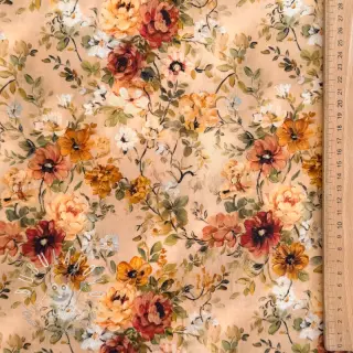 Viskóza RAYON POPLIN Flower sea design E