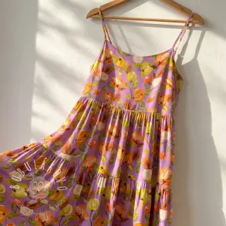 Viskóza RAYON POPLIN Fruity design C