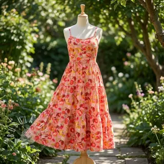 Viskóza RAYON POPLIN Fruity design B