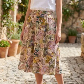 Viskóza RAYON POPLIN Blossoms design B