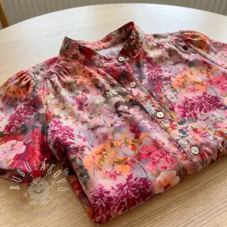 Viskóza RAYON POPLIN Blossoms design A