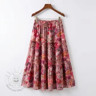 Viskóza RAYON POPLIN Blossoms design A
