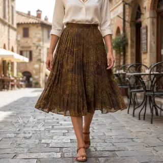 Viskóza RAYON POPLIN Flow design A