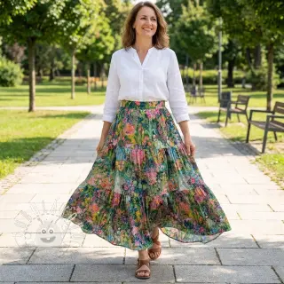 Viskóza RAYON POPLIN Eve design B