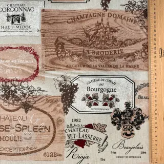 Dekoračná látka Linenlook Wine label box