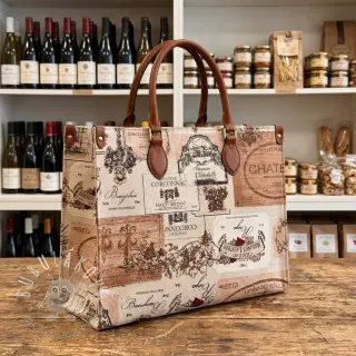 Dekoračná látka Linenlook Wine label box