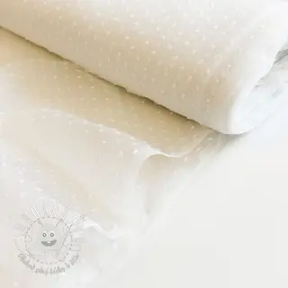 Tyl na TUTU DOTS off white