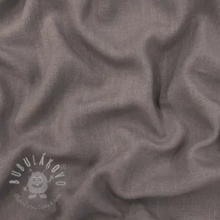 Viskóza s ľanom WASHED taupe