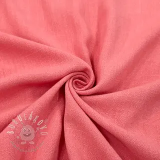 Viskóza s ľanom WASHED coral