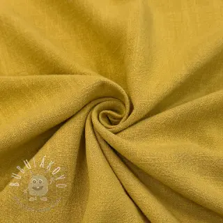 Viskóza s ľanom WASHED ochre