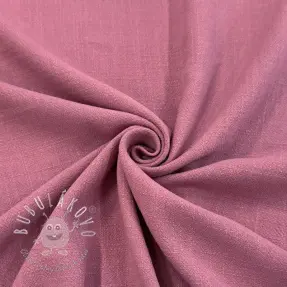 Viskóza s ľanom WASHED old pink