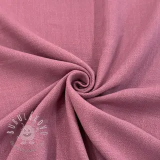 Viskóza s ľanom WASHED old pink