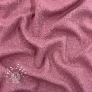 Viskóza s ľanom WASHED old pink