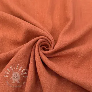 Viskóza s ľanom WASHED terracotta