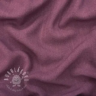 Viskóza s ľanom WASHED mauve