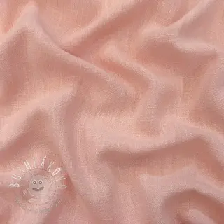 Viskóza s ľanom WASHED salmon