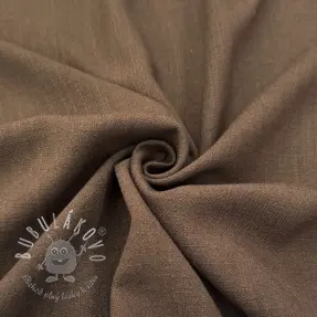 Viskóza s ľanom WASHED light brown