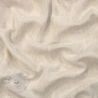 Viskóza s ľanom WASHED light beige