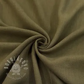 Viskóza s ľanom WASHED olive