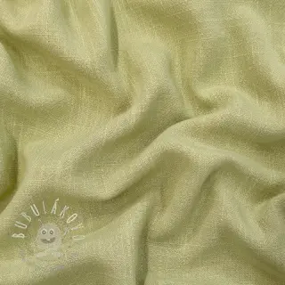 Viskóza s ľanom WASHED light lime