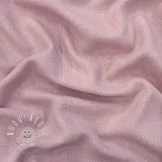 Viskóza s ľanom WASHED old rose