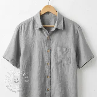 Viskóza s ľanom WASHED grey