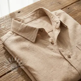 Viskóza s ľanom WASHED beige