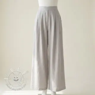 Viskóza s ľanom WASHED light grey