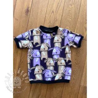 Úplet Funny dogs dark purple