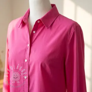 Popelín 0151 dark pink