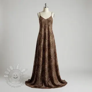 Viskóza RADIANCE Skinny brown digital print