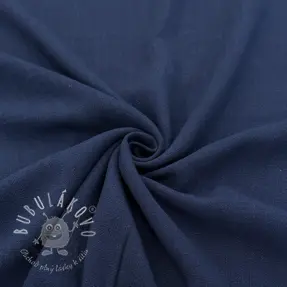 Viskóza s ľanom WASHED marine