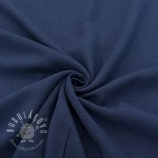 Viskóza s ľanom WASHED marine