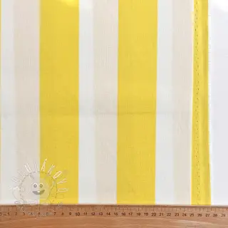 Dekoračná látka OUTDOOR PREMIUM Stripe yellow