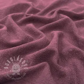 Ľan predpraný STONEWASHED PREMIUM bordeaux