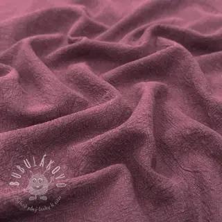 Ľan predpraný STONEWASHED PREMIUM bordeaux