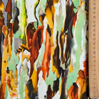 Bavlnená látka SATIN STRETCH Abstract paint