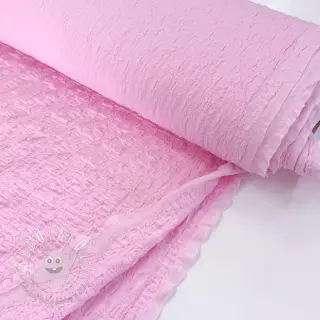 Bavlnená látka SMOGGED EMBROIDERY light pink