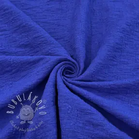 Bavlnená látka SMOGGED EMBROIDERY cobalt