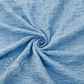 Bavlnená látka SMOGGED EMBROIDERY light blue