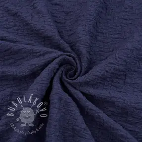 Bavlnená látka SMOGGED EMBROIDERY navy