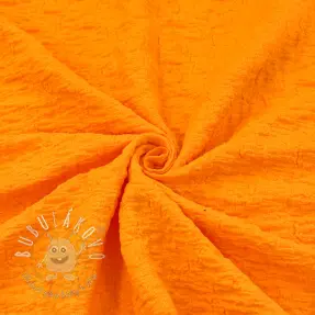 Bavlnená látka SMOGGED EMBROIDERY orange