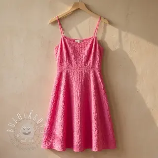 Bavlnená látka SMOGGED EMBROIDERY fuchsia