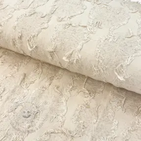 Bavlnená látka s ľanom JACQUARD RUFFLE