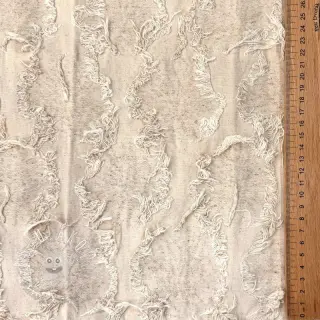 Bavlnená látka s ľanom JACQUARD RUFFLE